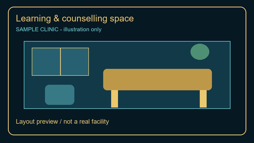 Counselling area — sample illustration