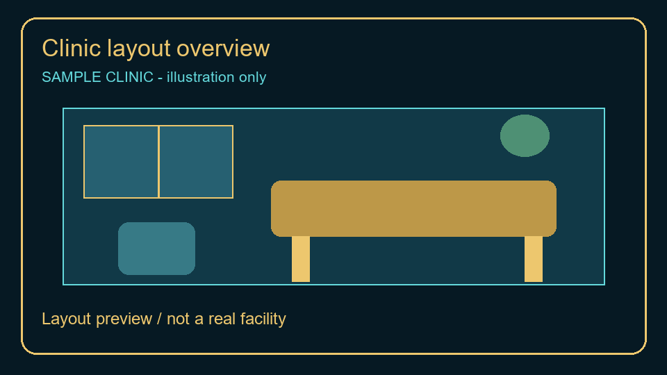 Clinic layout — sample illustration
